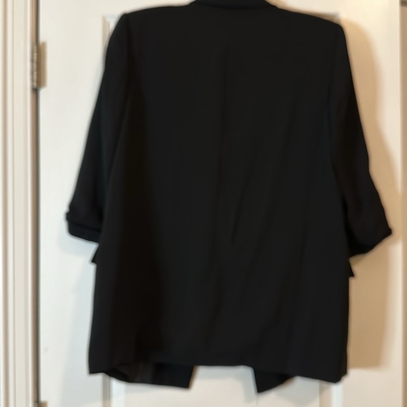 NWT Zara Black Blazer with Rolled Sleeves, Size L - Picture 5 of 8